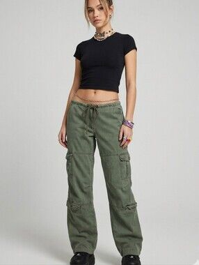 Rothco Olive Green Wide Leg Cargo Pants